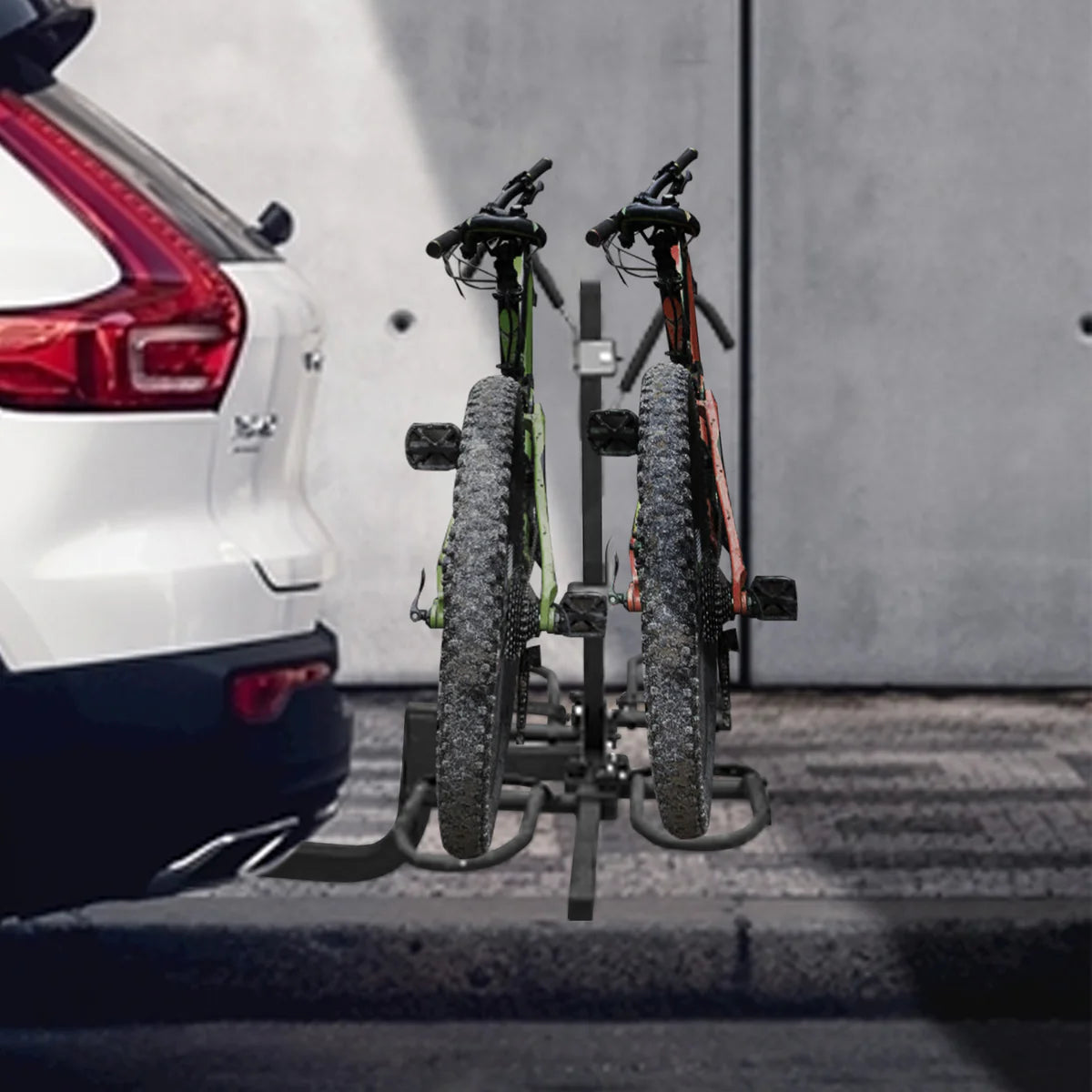 Hitch Mount Bike Rack for 2 Bikes Platform Style Bicycle Carrier for Car with 2  Hitch Receiver, Folding