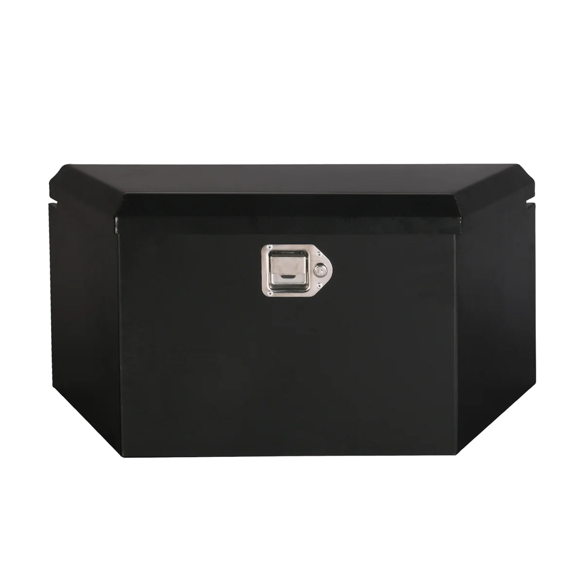 34  Trailer Tongue Box Steel Truck Tool Cargo Storage Box Storage Organizer with Lock, Black