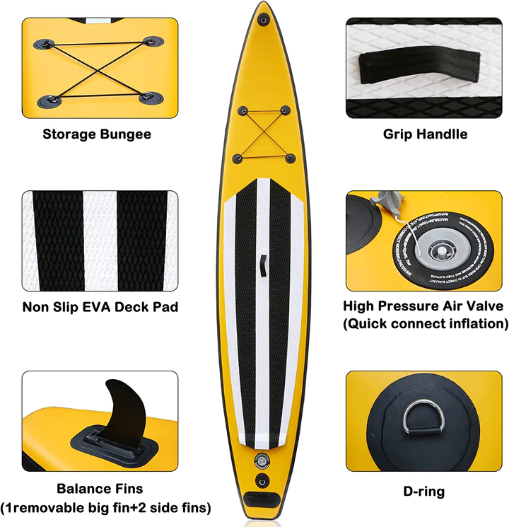 Inflatable Paddle Boards Ultra-Light Stand Up Paddle Board Surf Board Non-Slip Deck