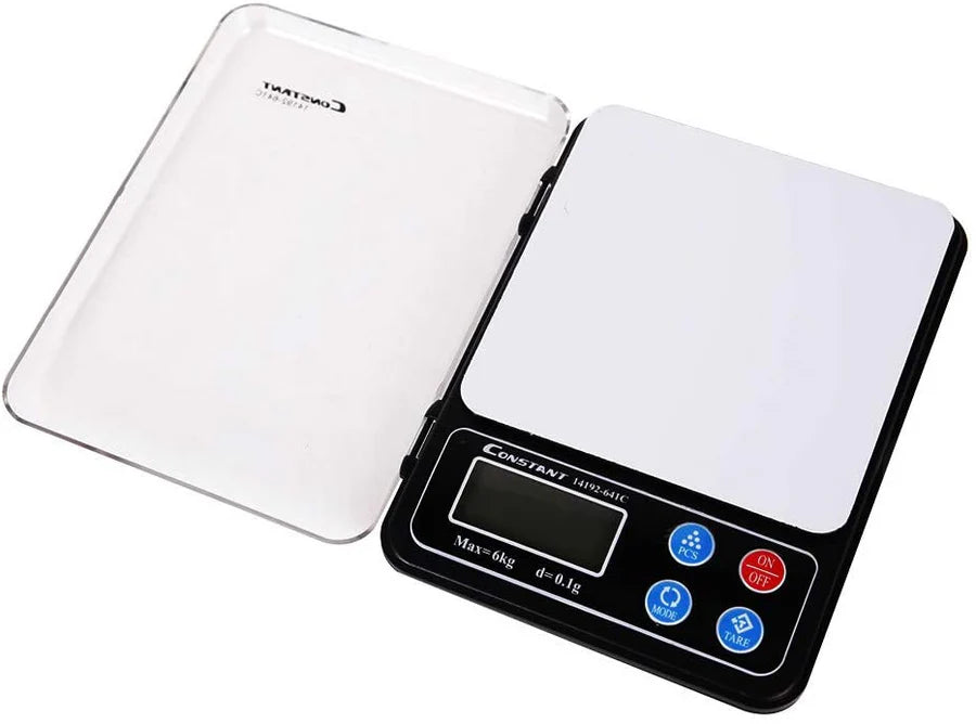 Digital Food Scale Kitchen Small Baking Scale Weigh in Gram, OZ, LB, KG, CT High Precision Stainless Steel Finish Backlight Display,Black