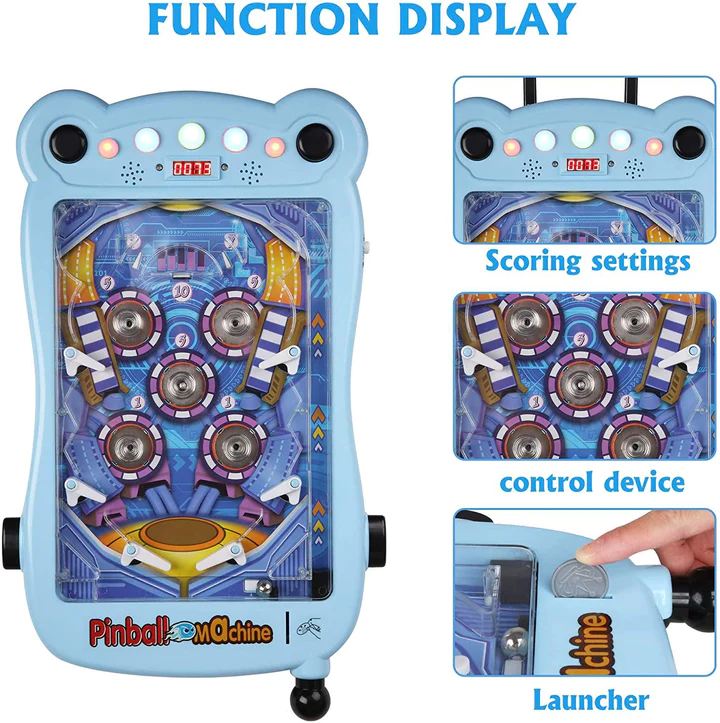Pinball Machine for Kids Portable Tabletop Game