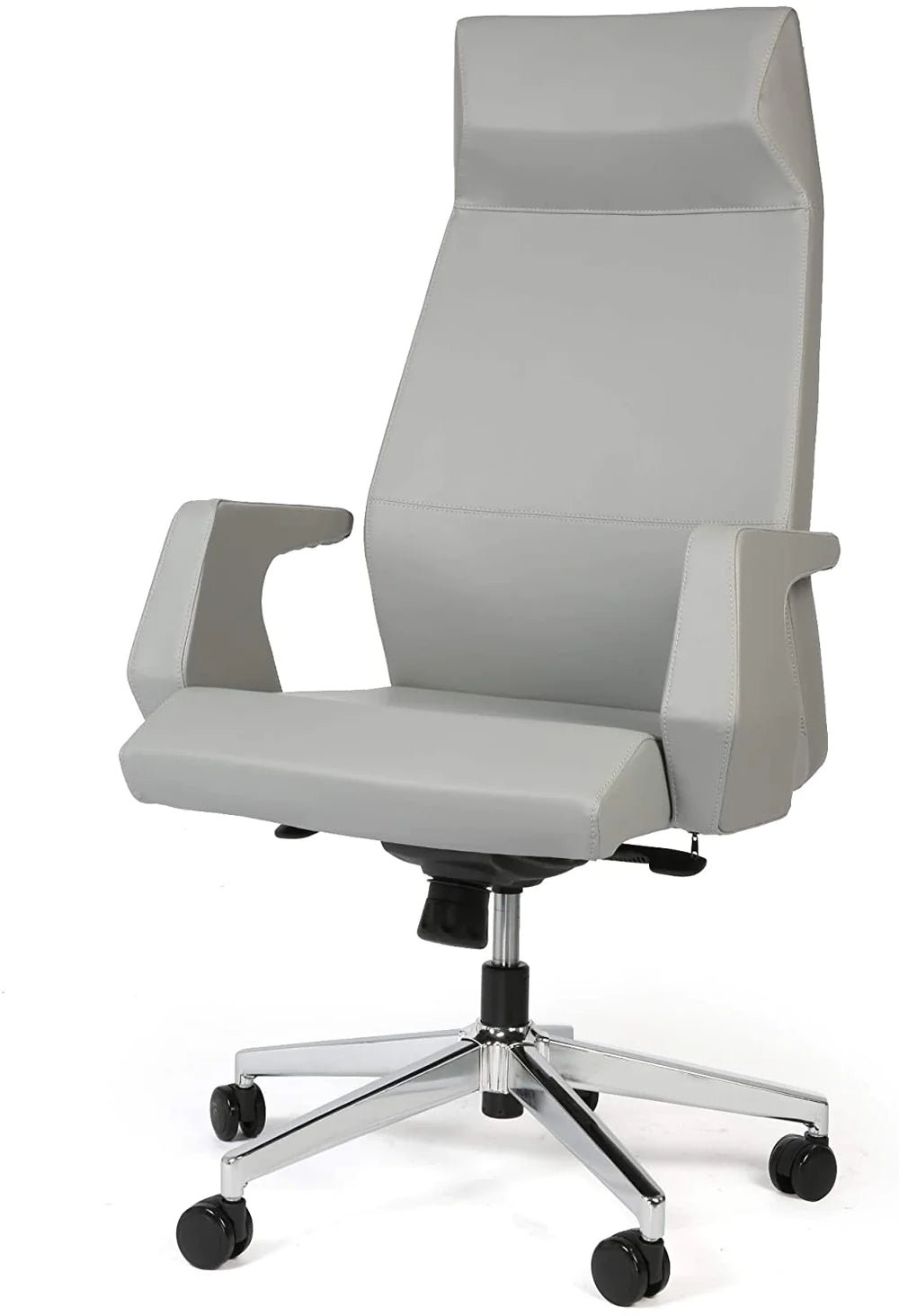 Swivel Chair with Adjustable Headrest Office Chair Ergonomic Desk Chair, High Back,Gray