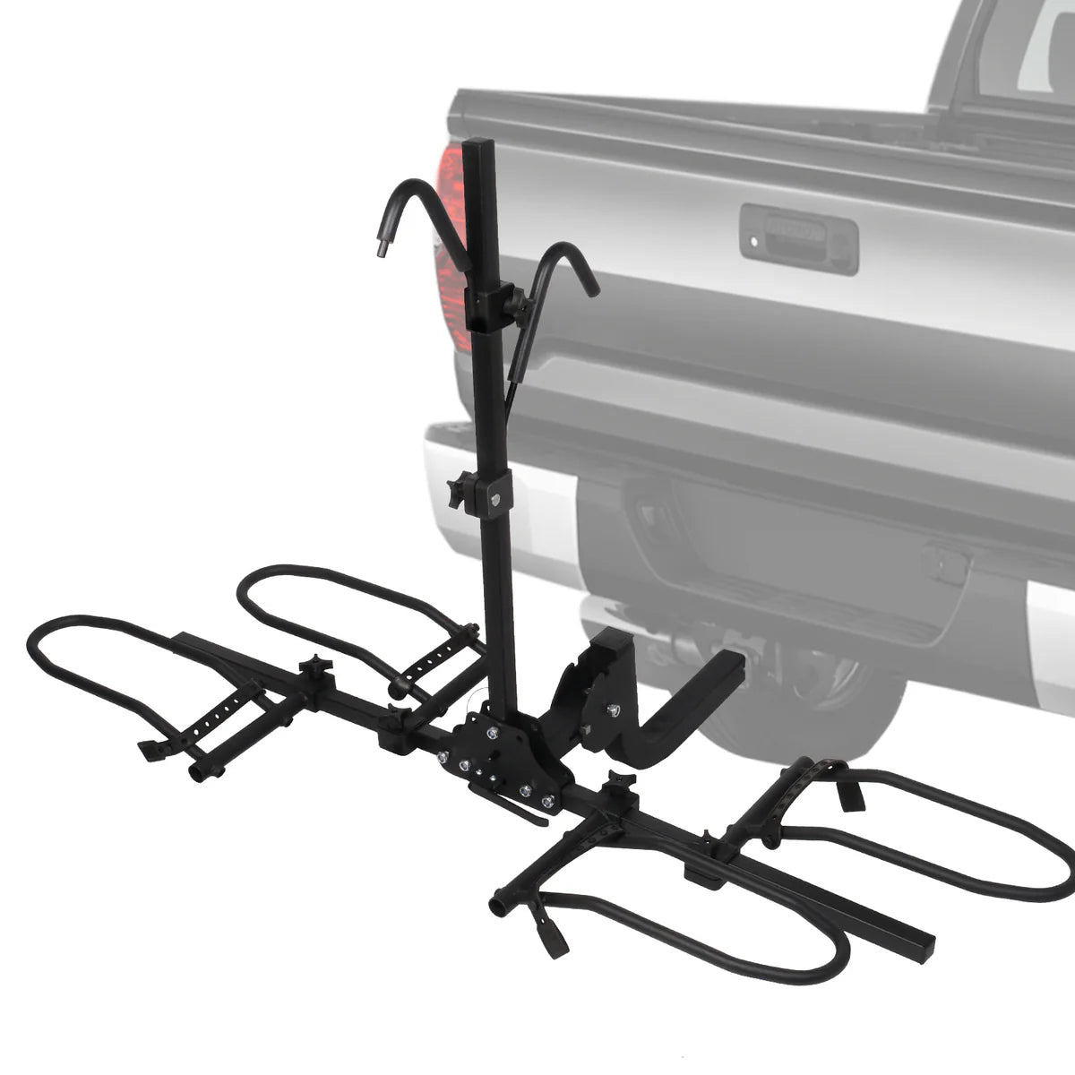Hitch Mount Bike Rack for 2 Bikes Platform Style Bicycle Carrier for Car with 2  Hitch Receiver, Folding