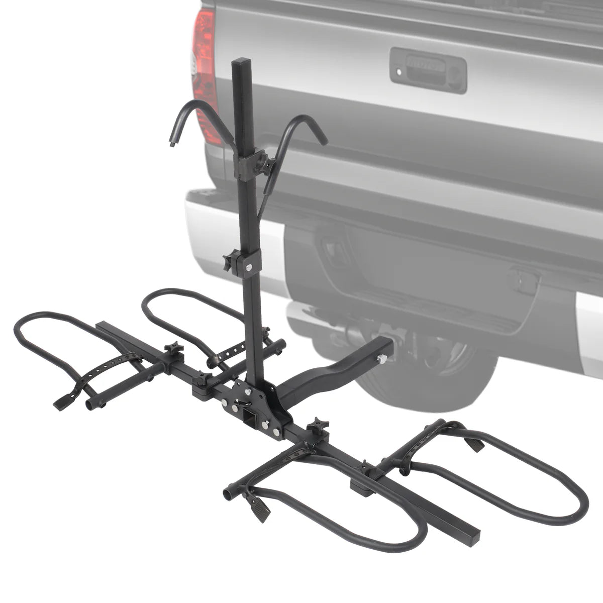 Hitch Mount Bike Rack for 2 Bikes Platform Style Bicycle Carrier for Car with 2  Hitch Receiver, S Tube