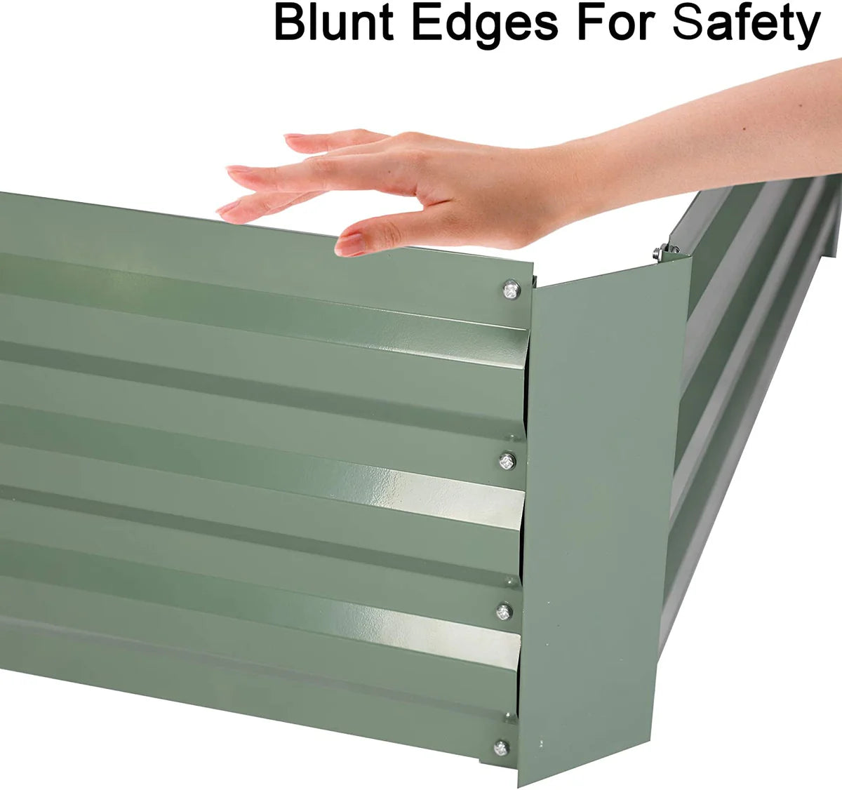 48 x36 x12  Raised Garden Bed Galvanized Planter Box Anti-Rust Coating Planting Vegetables Herbs and Flowers