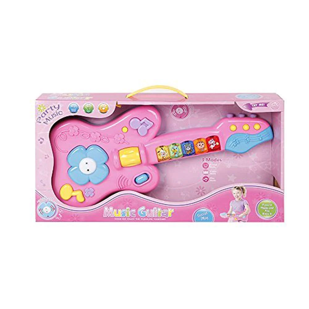 Kids Cartoon Guitar Musical Instruments Children Kids Playing Toy Early Education Gift