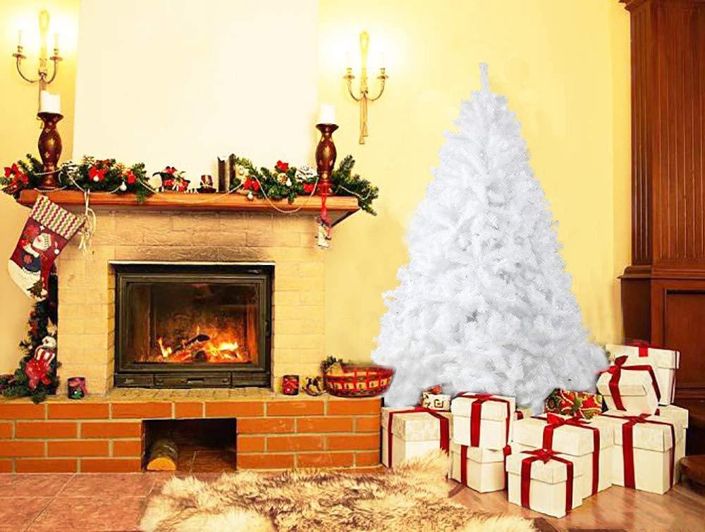 6ft Premium Artificial Christmas Spruce Tree 800 Branch Tips w/Metal Stand, White