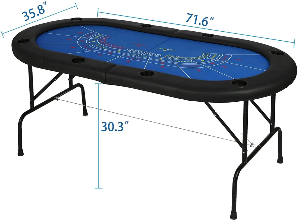 Folding Poker Table Texas Holdem Poker Multiple Players