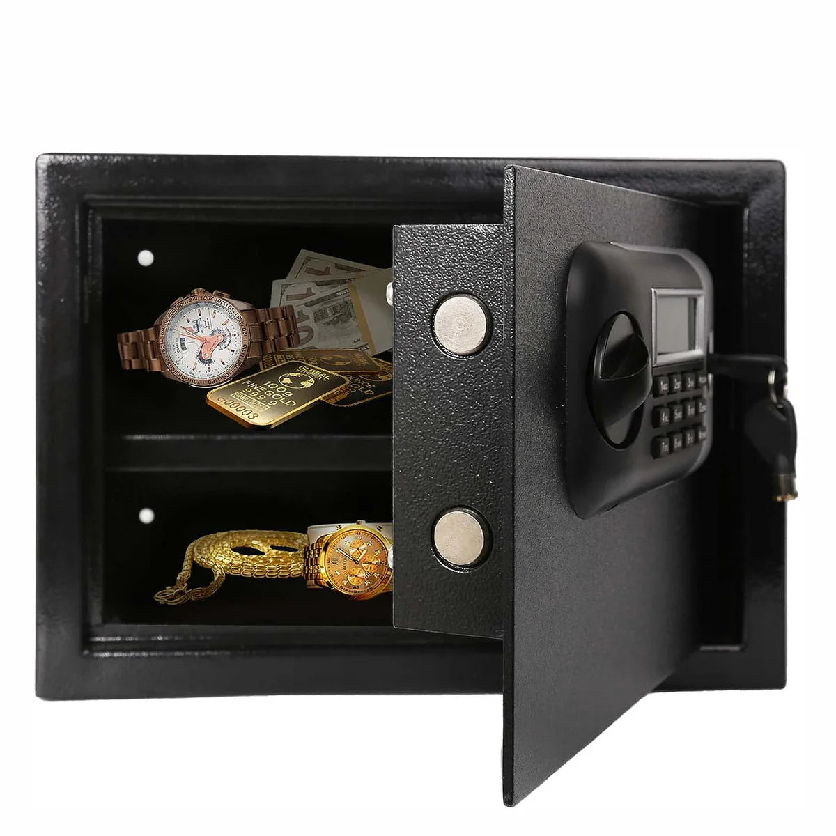 0.5 Cu Ft Small Home Safe Box Money Safe Wall Safe with Alarm System