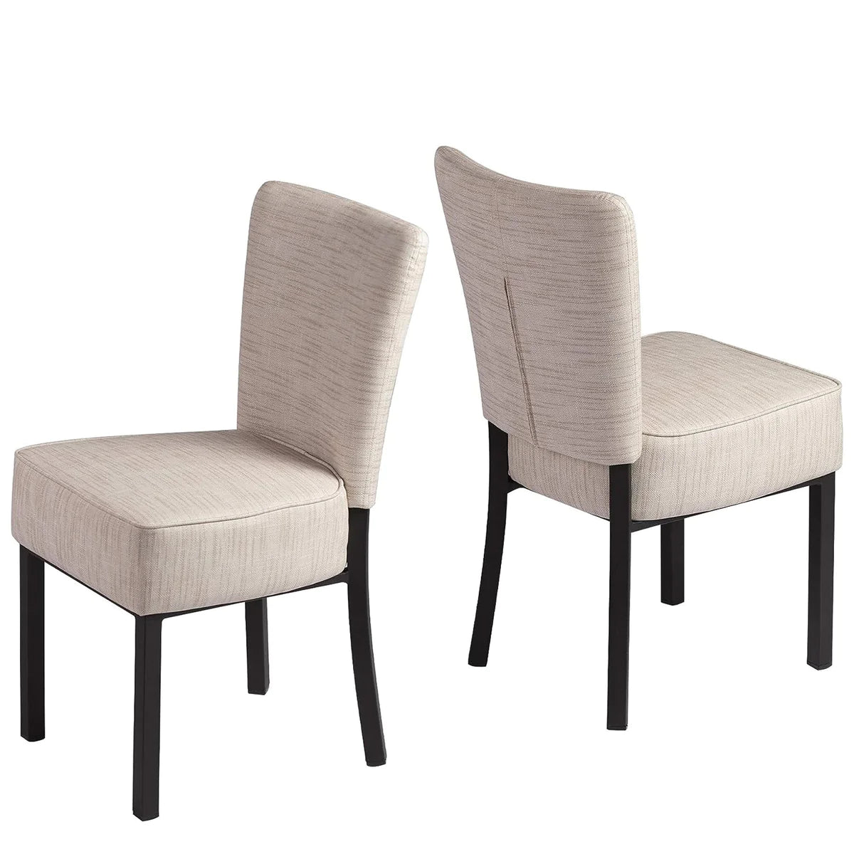 2 Set of Upholstered Chairs PU Leather Modern Dining Room Chairs, Soft, Multiple colors | karmasfar.com

