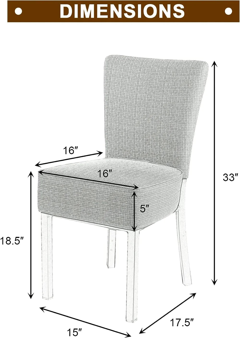 2 Set of Upholstered Chairs PU Leather Modern Dining Room Chairs, Soft, Multiple colors | karmasfar.com
