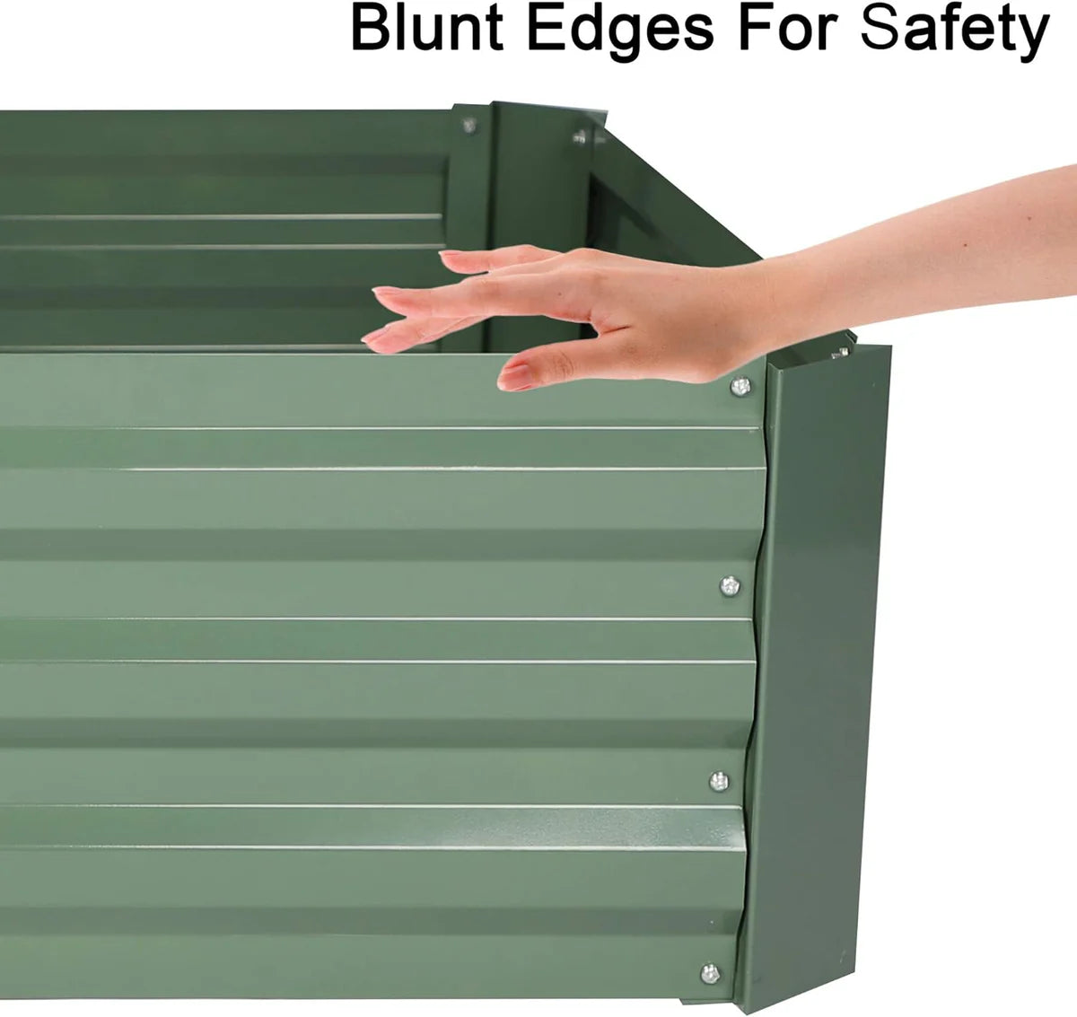 32 x32 x12  Raised Garden Bed Galvanized Planter Box Anti-Rust Coating Planting Vegetables Herbs and Flowers
