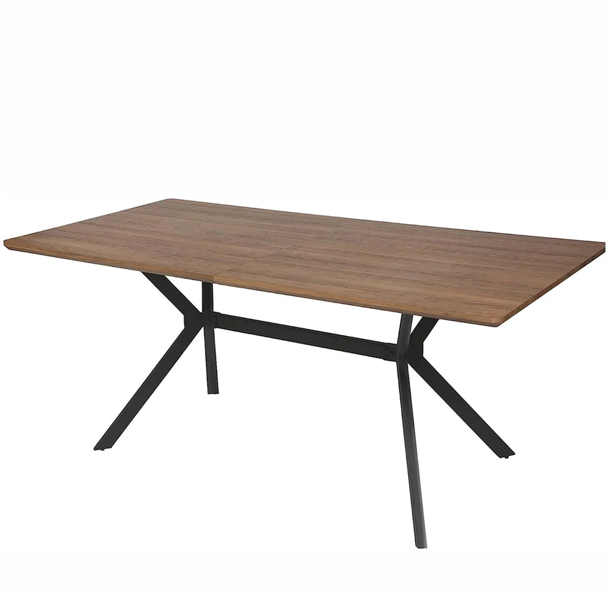 71"x 35.5" Rectangle Mid-Century Modern Wooden Dining Table for 6-8 Kitchen Table with Metal Legs | karmasfar.us
