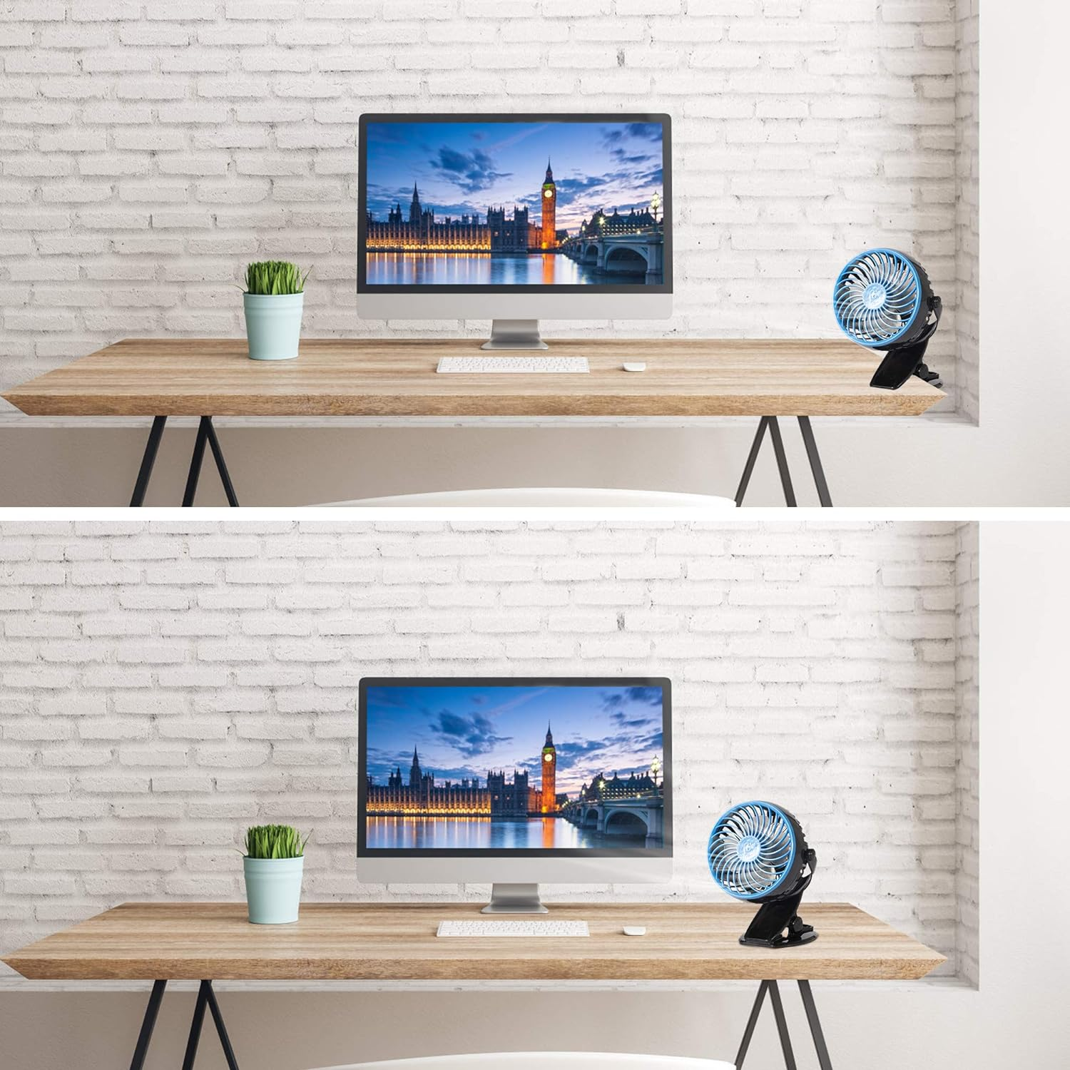 Mini USB Powered Desk Fan can 360 degree rotation Fan Speed Adjustable