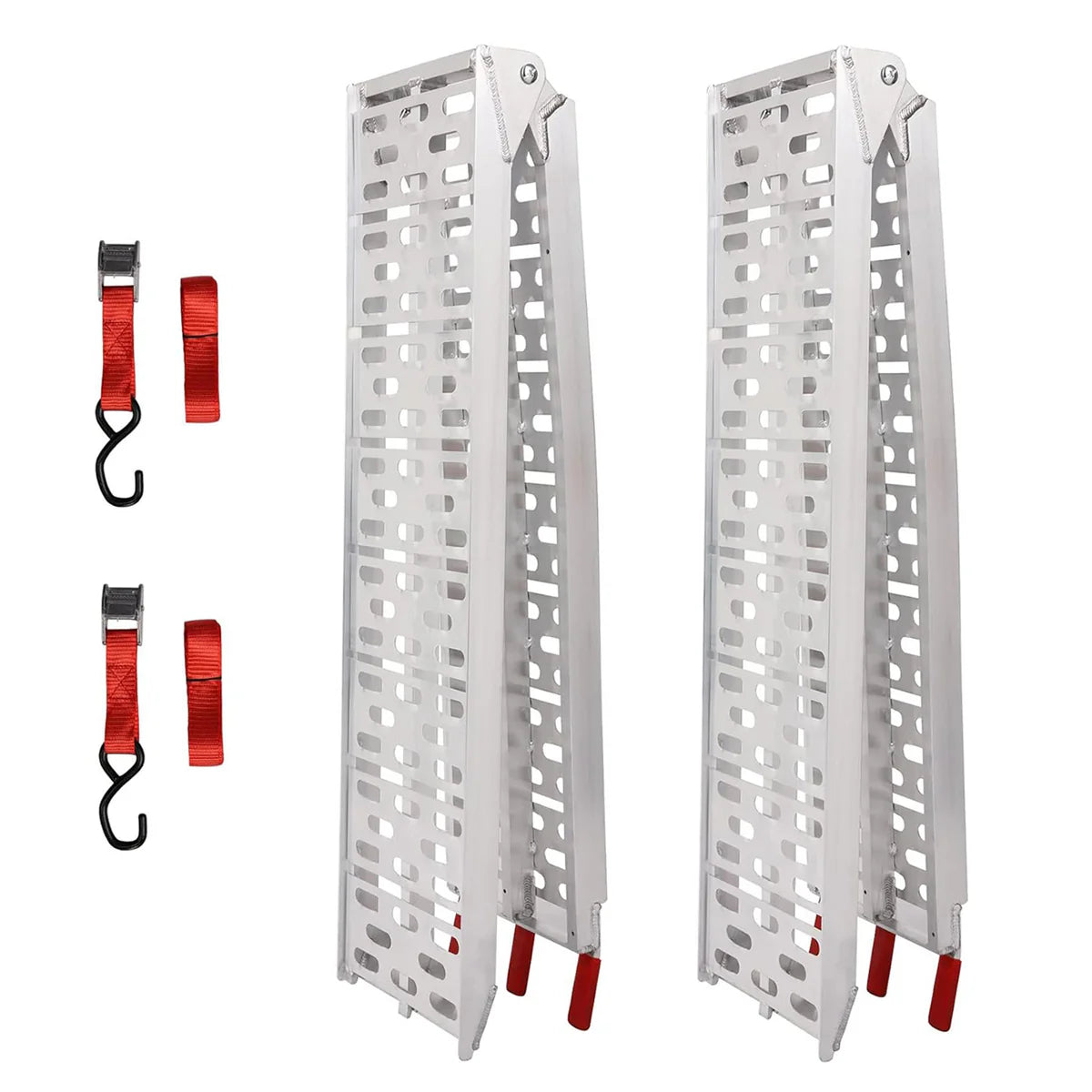 Set of 2 Folding Loading Ramp 7.4ft with 1500lbs Capacity Aluminum Truck Ramp