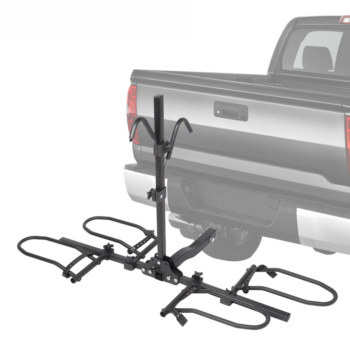 Hitch Mount Bike Rack for 2 Bikes Platform Style Bicycle Carrier for Car with 2  Hitch Receiver, S Tube