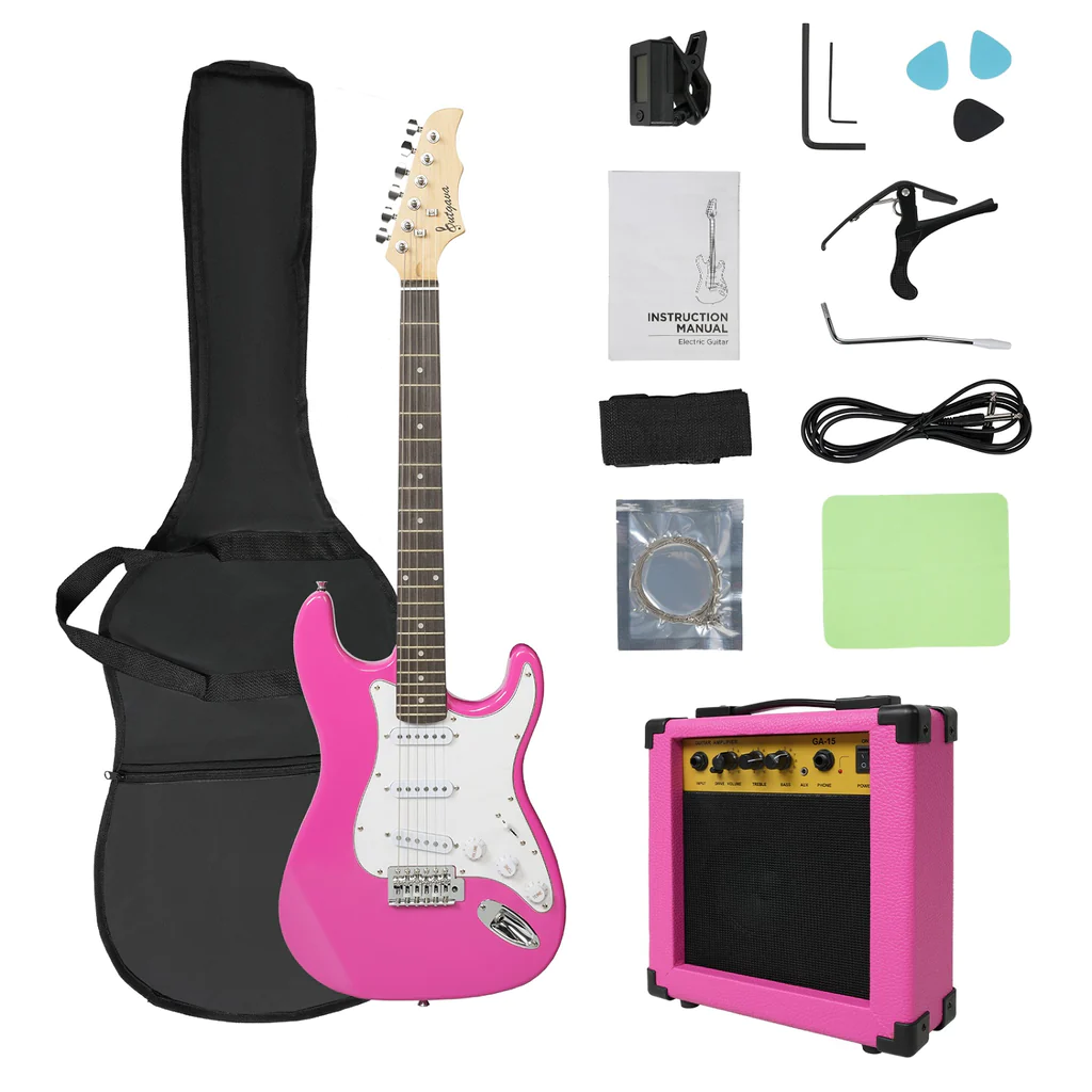 Entry Level Electric Guitar Set, 39  Teenage Electric Guitar w/ 15W